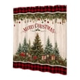 thumbnail image 2 of Dongrens Christmas Shower Curtain, Winter Xmas Tree Printed Waterproof Bath Curtain with Hooks for Bathroom Home Holiday Decor, 59x71 Inch, 2 of 6