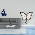 thumbnail image 2 of Escultura abstracta de mariposa pensadora, figura artística versátil, reloj decorativo sin , adorno para oficina, bar, boda, comedor., 2 of 8