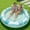 Cyan--72 inches x 65", variant on Inflatable Tanning Pool Lounger Float, 72" x 56" Pool Floats Adult with Pillow, 4 in 1 Round Suntan Tub Raft Floatie,Sunbathing Bed Lounge for Water Blow Up Ball Pit Party Gifts, Cyan