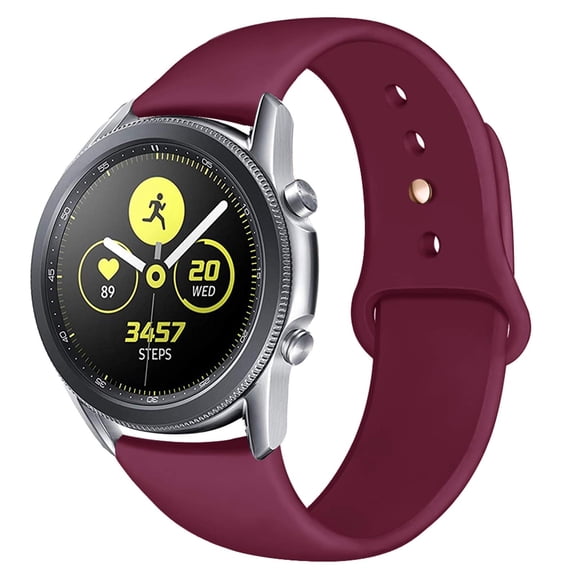 Sport Watch Band 20mm Soft Silicone Replacement Band Compatible for Samsung Watch 3 41mm/Active/Active 2 44mm 40mm/Galaxy Watch 4 40mm 44mm 42mm 46mm