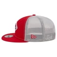 thumbnail image 6 of Men's New Era  Red Kansas City Chiefs Core Team 9FIFTY Trucker Snapback Hat, 6 of 7
