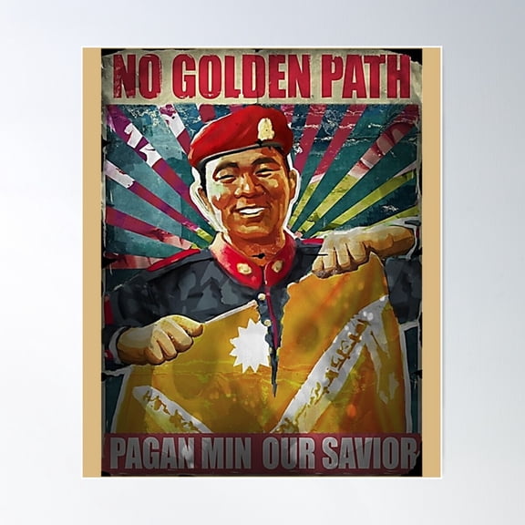 Animal Pagan Min Our Savior Propaganda Cool Graphic Gifts Poster Wall Art, Modern Wall Decor For Living Room Bedroom, 8x12 UNFRAMED
