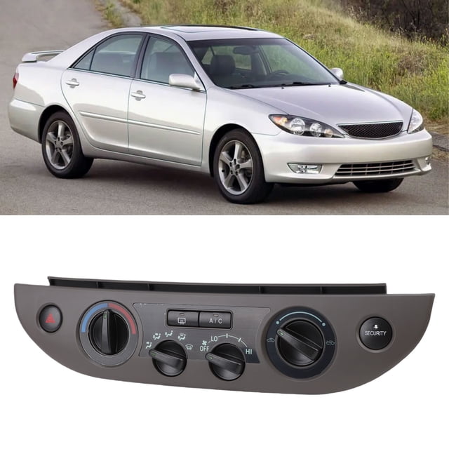 AC Heater Climate Control Panel, Dashboard Air Conditioning Switch Panel Bezel Replacement for 2002-2006 OEM 55902-06040