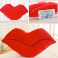 thumbnail image 7 of Red Lip Shape Throw Pillows Girls Toy Valentine's Day Gifts Soft Velvet Decorative Reversible Pillow Cushion for Bed Couch Office, 7 of 7