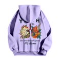 thumbnail image 5 of MHFRRA Sudadera con Capucha y Estampado Gráfico, Informal, Suave y Cómoda, para Uso Diario Gris, 5 of 5