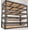 6 Tier Black-48" W x 81" H x 24" D, variant on Ktaxon 5 Tier 48" W Shelving Rack for Garage & Industrial Heavy Duty, 2700LBS Adjustable Metal Tough Shelves Gloved Rubber Hammer, 48" W x 72" H x 18" D
