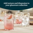 thumbnail image 3 of Libbey Lava Tumbler Drinking Glasses, All Purpose, Molten Groove Glasses Set of 8, Tactile, Tall Drinking Glasses for Water, Cocktails, 3 of 7