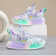 thumbnail image 3 of LIIPEE Girls Sneakers Cartoon Butterfly Closed Toe Non- Soft Sole Mesh Athletic Shoes Girls Versatile Climbing Hiking Camping Cycling Sneaker,Purple,10.5-11 Years, 3 of 7
