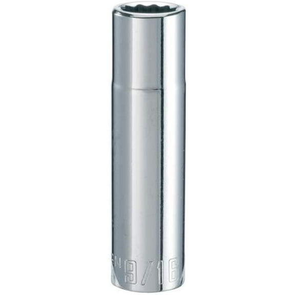 CRAFTSMAN Deep Socket, SAE, 1/2-Inch Drive, 9/16-Inch, 12-Point (CMMT47522)