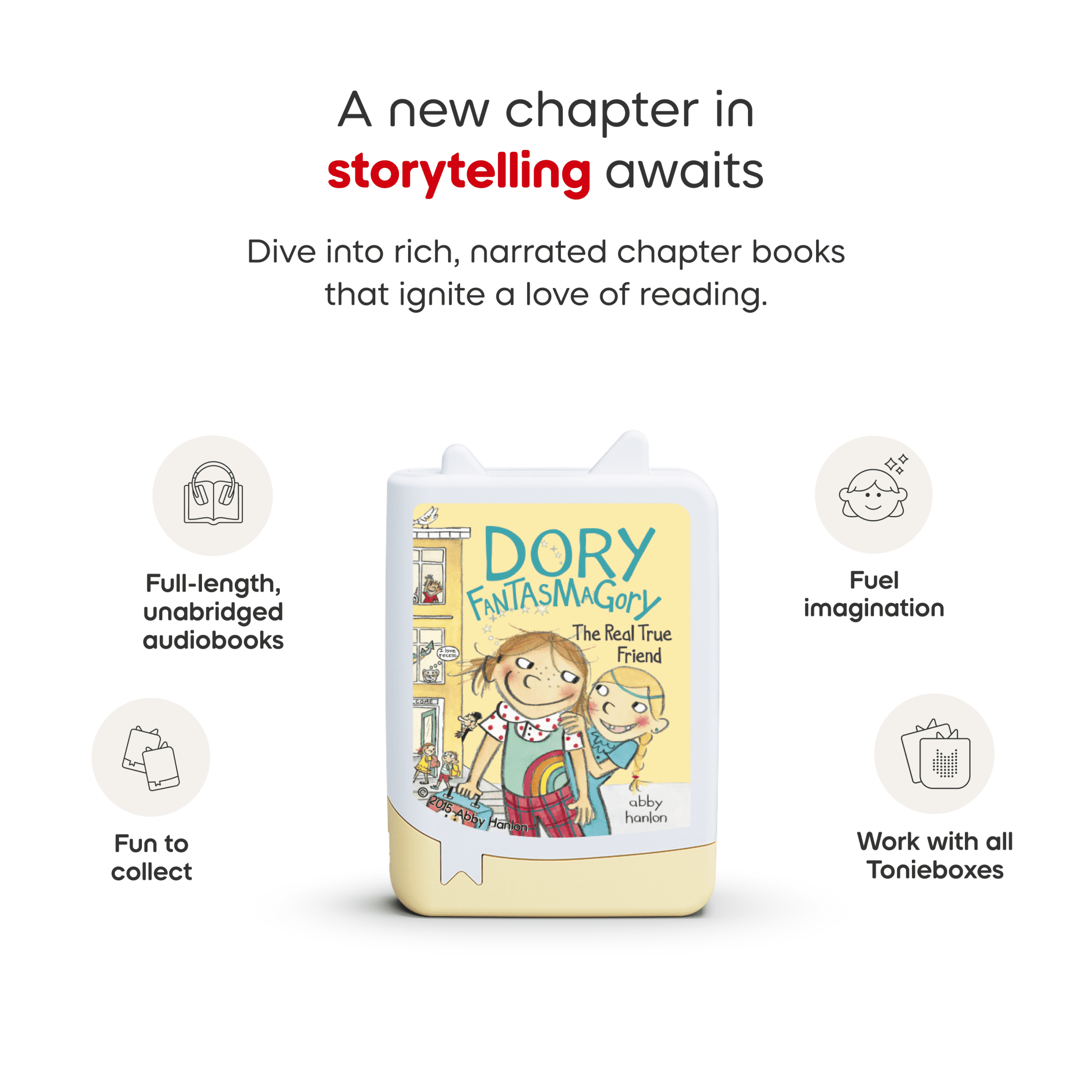 tonies Dory Fantasmagory Audiobook Set - 4 Pack, Age Group 6+