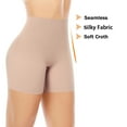 thumbnail image 6 of Seamless Shaping Boyshorts Panties for Women Slip Shorts Under Dress Shapewear Shorts Tummy Control Underwear (Beige,3XL), 6 of 7