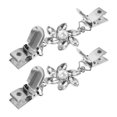 thumbnail image 3 of Shisuyan Clips de Châle Boucle Argentée Design à la Mode Mariages Femmes 2 Pcs 4.7 Po, 3 of 8