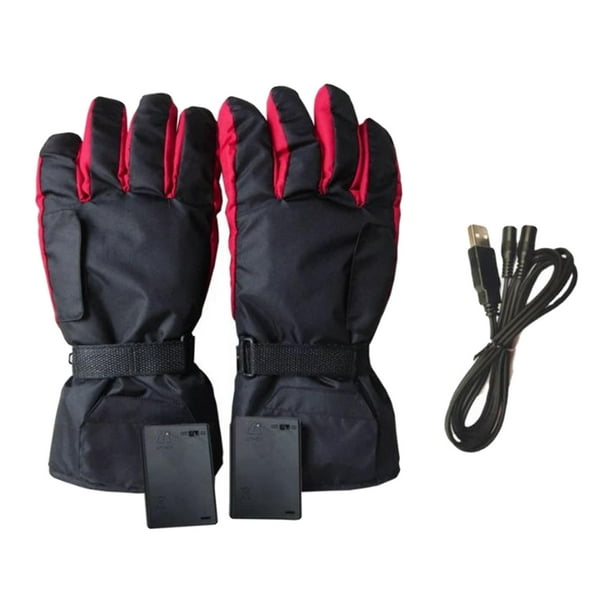 Gants chauffants électriques USB pour homme et femme, chauffe-mains avec  batterie Rechargeable, 3.7V, 4000 MAh, pour l'extérieur, hiver