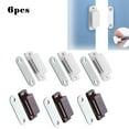 thumbnail image 4 of 6 Pcs Attrape-Porte Magnétique pour Armoire, Loquets de Porte Magnétiques Robustes Marron, 4 of 4