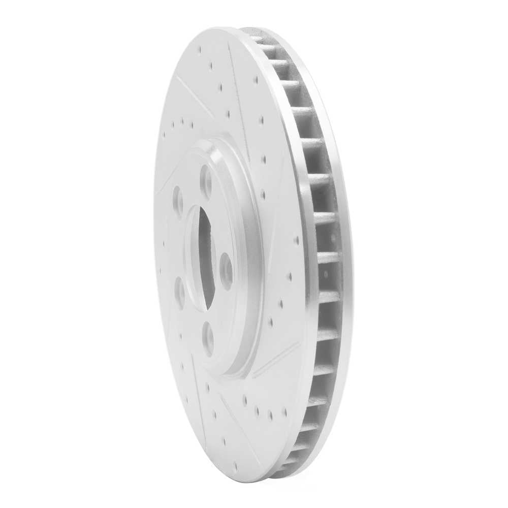 Dynamic Friction Company 631-54044R DFC Brake Rotor - Drilled And Slotted - Silver
