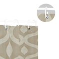 thumbnail image 5 of Yayeee Shower Curtain with Hooks 72"x72" Waterproof Fabric Bathroom Hanging Decor, Light Brown Pattern, 5 of 5