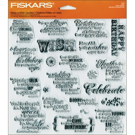 Fiskar Stamp Block - Fiskars Quote Clear Stamps 8