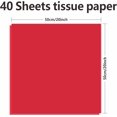 thumbnail image 2 of 40 Sheets 20x20 Inches Red Tissue Paper for Gift Bags – Bulk Gift Wrapping Paper for Christmas, Weddings, Parties & Art Crafts (Red), 2 of 3
