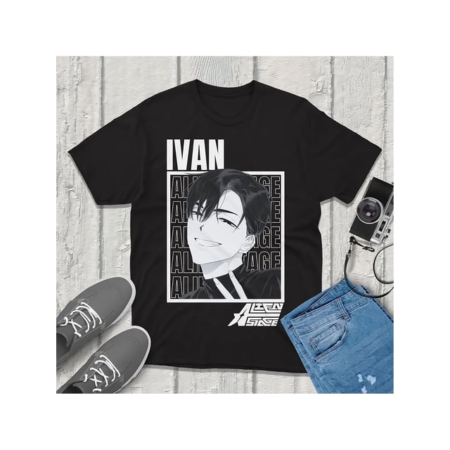 T Shirt Unisex Ivan Alien Stage Anime Retro Ivan Character & Iconic Logo Print Soft Comfortable Casual Wear