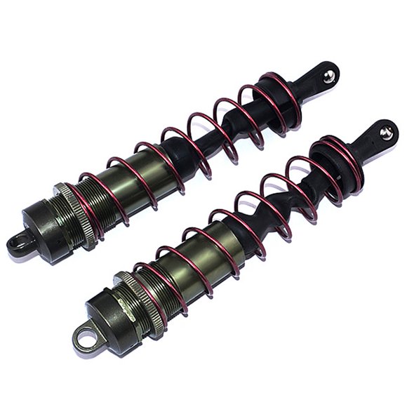 2pcs RC Pièces Détachées Amortisseur Arrière en Métal pour HOBAO ZD Racing JLB HSP
