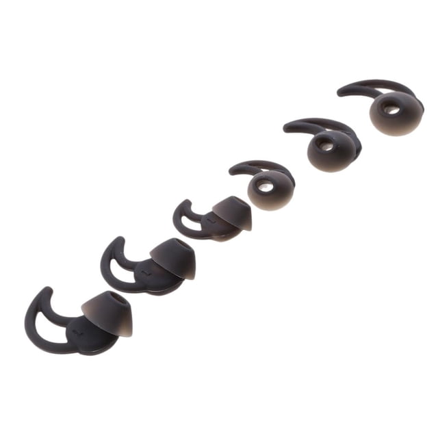 Almohadillas de goma de silicona CUTICAT Tapones para los oídos Negro para QC20 QC30