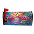 thumbnail image 3 of Ryvnso Mailbox Cover Tropical Rainforest Flamingo Magnetic Mailbox Wrap Standard Size 21x18 Inch, 3 of 8