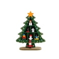 thumbnail image 1 of Injueey Adorno de árbol de Navidad, marco hecho a mano para niños, adornos de madera, llamativa, decoración del hogar, ventana, fiesta, Kits de decoración para fiestas Verde Injueey HA068048-02B, 1 of 6