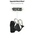 thumbnail image 2 of Camping Pulley Adjustable Rope Buckle 2m 1/8 for Light Lifting Tent Guyline Outdoor Clothesline Pet Leash Upgraded Metal Wheel  Load 68-75kg 4PCS, 2 of 6