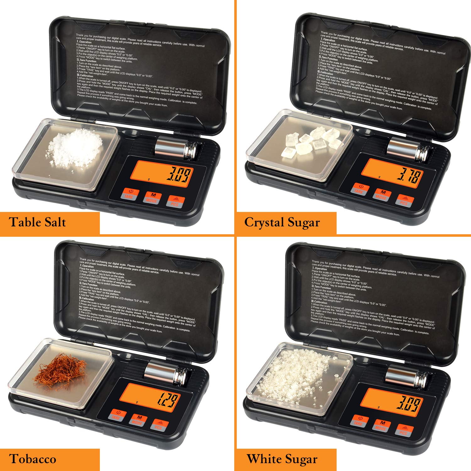 Digital Pocket Scale, 200g x 0.01g 50g/0.001g Jewelry Gram Scale, 6 Units Conversion Mini Scale with LCD Display, Tare Function for Food, Jewelry, Medicine, Coffee