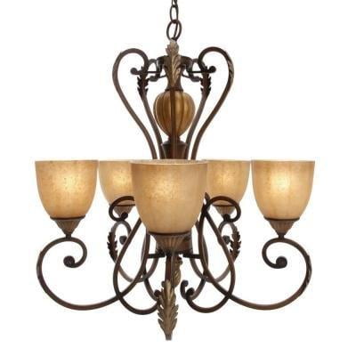 Upc 718212170229 Hampton Bay Chateau Deville 5 Light Walnut