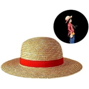 FIGT-Luffy Straw Hat Multifunctional Anime Cartoon Character Sunscreen Straw Hat Sun Hat for Adultsã0514ã