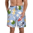 thumbnail image 1 of Balery Colorful Koi Fish Traje de Baño Estilo Hawaiano para Hombre, Shorts de Secado Rápido con Bolsillos-X-Large, 1 of 6