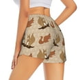 thumbnail image 3 of Disketp Cartoon Squirrel Print Women's Shorts Workout Shorts for Athletic Gym Running Shorts with Phone Pockets X-Large, 3 of 8