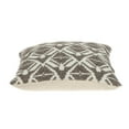 thumbnail image 4 of Nassau Collection Geometric Diamond Antique Square Throw Pillow - 16" - Beige and Brown, 4 of 6