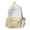 Yellow, variant on Two-Tone Polka Dot Utility Bag with Decorative Pendant, Multi-Pocket Durable Weekend Bag for Daily Travel, 15.75 Inch (Yellow)