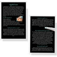 thumbnail image 2 of Boutique Marketing LLC HydraFacial Benefits & FAQ Infocards  30 Pack  Size 4x6 inches Postcard Size  HydraFacial Professionals Esthetician  Black with Aqua Design, 2 of 9