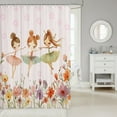 thumbnail image 2 of Erosebridal Fairy Elf Shower Curtain 72Wx72L,Floral Flower Bath Curtain,Waterproof Bath Curtain,Princess Bathroom Decor, 2 of 5