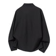 thumbnail image 5 of JTSRKL Lightweight Hooded Rash Guard for Men Sun Protection Full Zip Solid UPF 50+ Shirts Outdoor Hiking Cycling Fishing Thin Flexible Tops Black L, 5 of 7