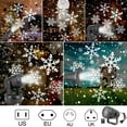 thumbnail image 6 of Christmas Party Lights Snowflake Projector Light Led Stage Light Rotating Xmas Pattern Outdoor Holiday Lighting Garden Christmas Decor, 6 of 9
