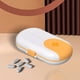 thumbnail image 4 of Pastillero diario con bolsillo para 6 pastillas, resistente a la humedad y al agua. Amarillo blanco, 4 of 9