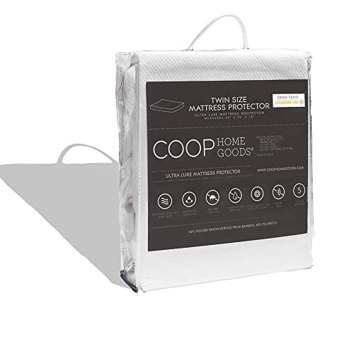 Coop Home Goods Mattress Protector 100 Waterproof, Hypoallergenic