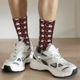 thumbnail image 6 of Xecao Red Hot Chili 1 Pattern Sport Socks for Women and Men Crew Socks Sporty Calf Socks Casual Socks, 6 of 6