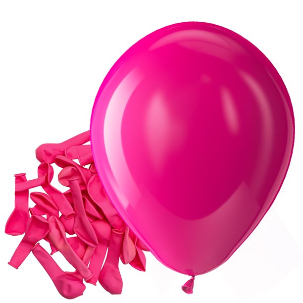 Globos de fiesta Bezente de látex rosa intenso, 5 pulgadas, paquete de 150