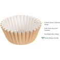 thumbnail image 2 of Caperci Heavy-Duty Natural Cupcake Liners - 150 Count Grease-Resistant Baking Cups, Odorless, No Pan Needed, Easy Release​(Natural), 2 of 6