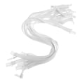 thumbnail image 5 of KAKOWELY Ceintures à Nouer pour Femmes 10 Pcs Nœud Papillon Réglable et Rallonge de Cravate pour Hommes avec Bandes Élastiques et Clips pour Tenue Décontractée et de Travail Blanc 18.43"X0.39"X0.04 Pouces, 5 of 5