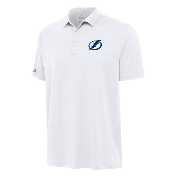 Men's Antigua White Tampa Bay Lightning Reprocess Polo