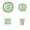 #A10-Light Green and Gold, variant on 80 Pcs Light Green and Gold Foiled Paper Plates and Napkins Gold Foil Scalloped Paper Plates & Napkins Disposable Tableware Set for Birthday Wedding Baby Shower Party Decorations