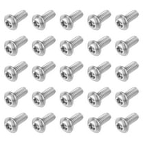 25Pack #8-32 x 3/8" 304 Stainless Steel Torx Security Machine Screws, Silver