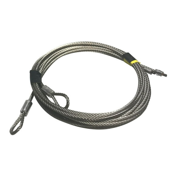 Garage Door Torsion Spring Cables Stainless Steel 8 FT Doors ( 7x19 ) (Pair)
