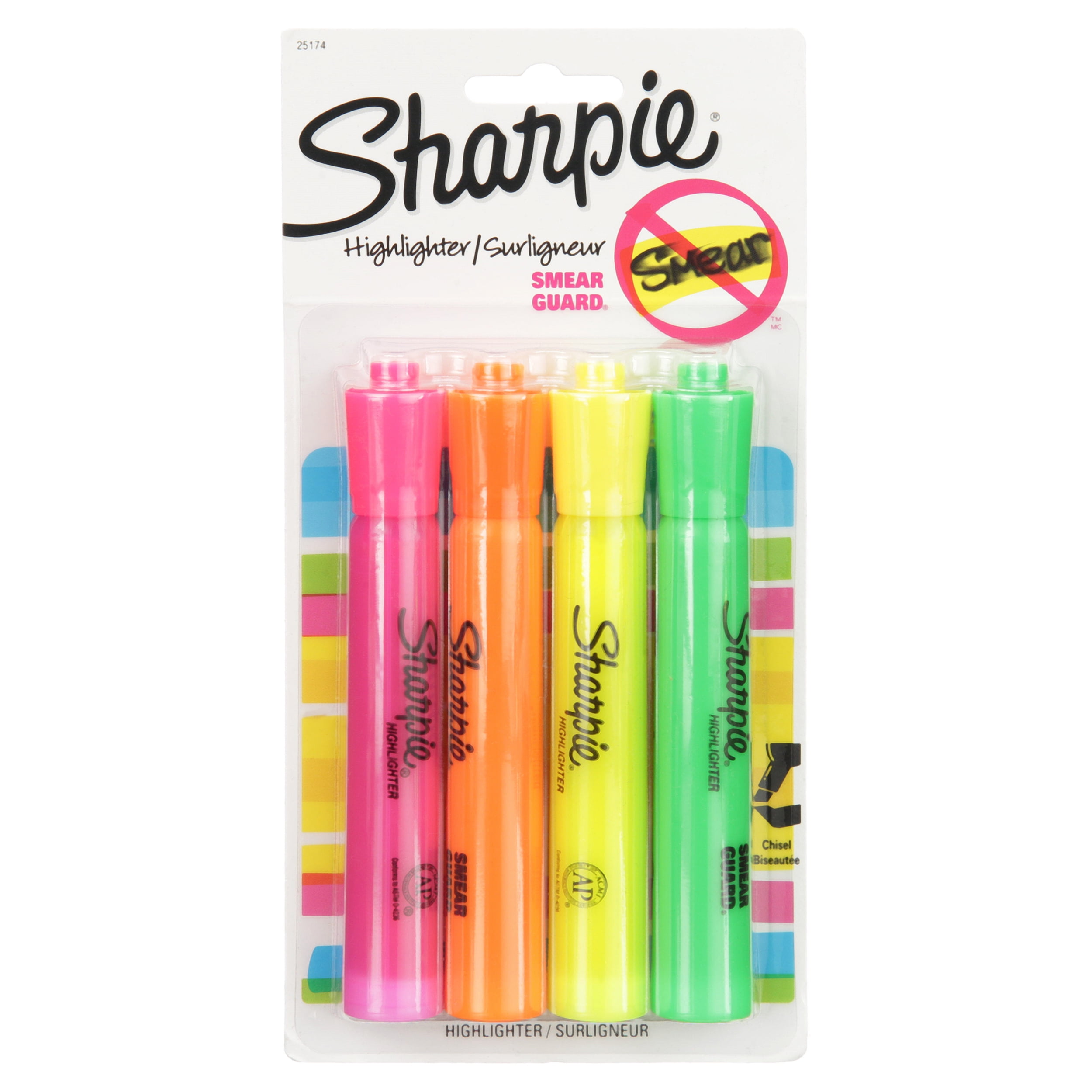 Sharpie Tank-Style Highlighters with Large Ink Supply